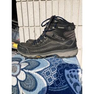 Eddie Bauer Hiking Boot Shoes Sneakers Lace Up Gray An Black Men's Size 9.5